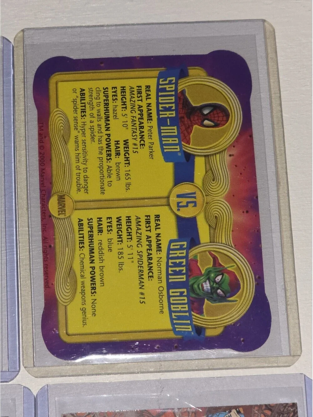 Marvel Spiderman Green Goblin Hobgoblin VTG Chase Card LOT Greatest Moments +